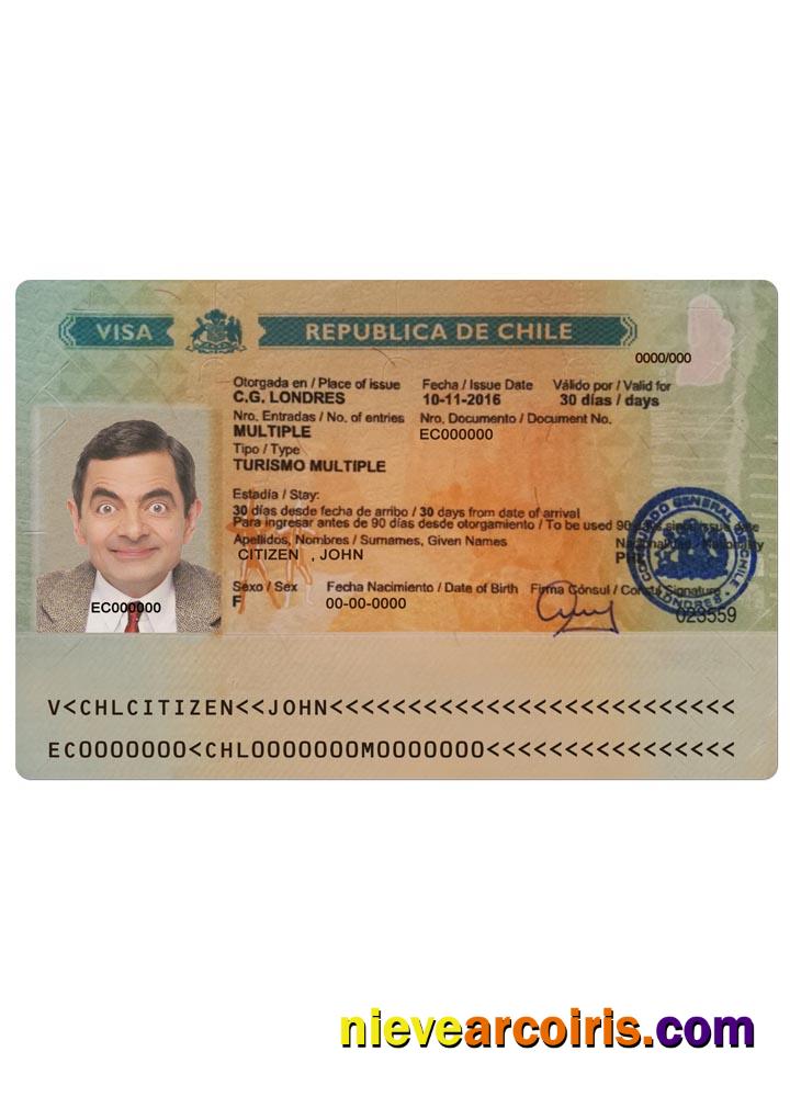 CHILE tourism visa